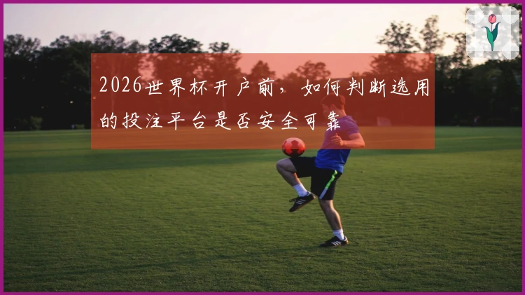 2026世界杯开户前，如何判断选用的投注平台是否安全可靠